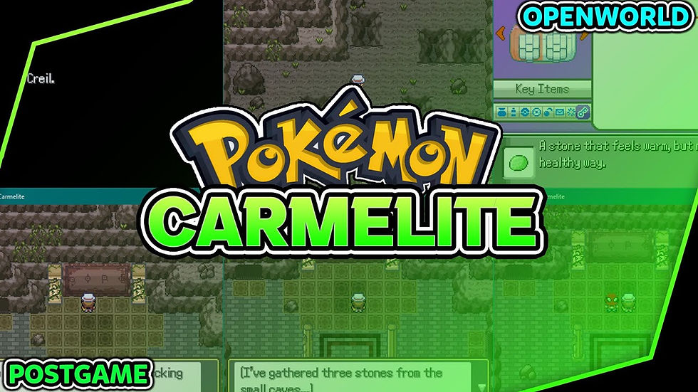 Pokémon Carmelite Postgame open-world gameplay