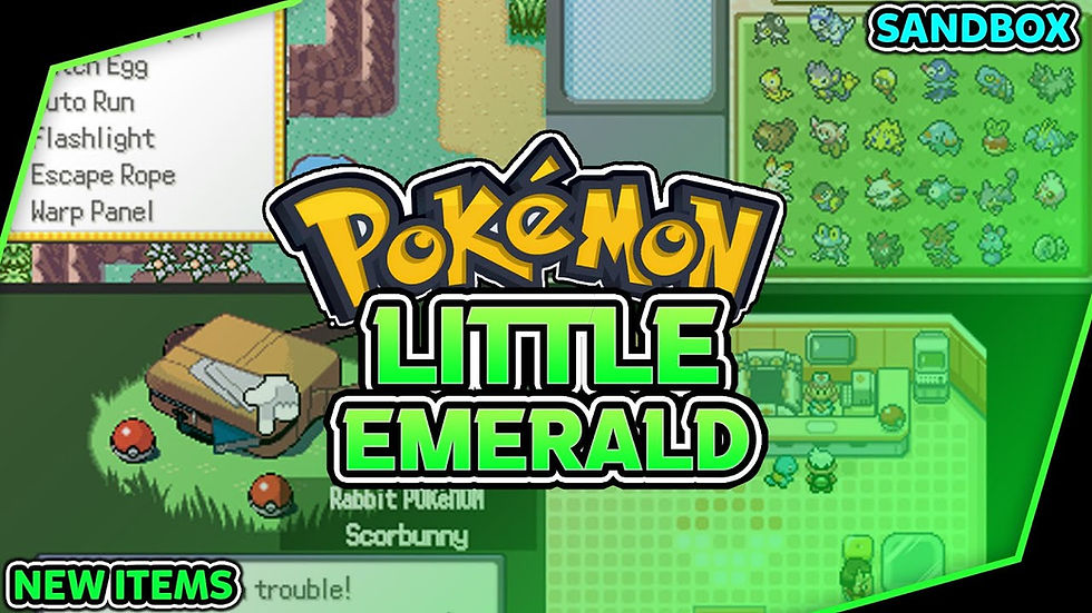 Pokémon fan game: anime-style character, pixelated battle