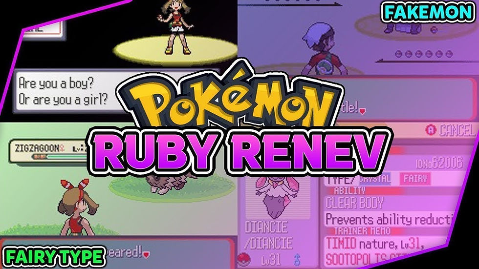 Pokémon Ruby Renev: Trainer customization, Fakemon, Fairy Type