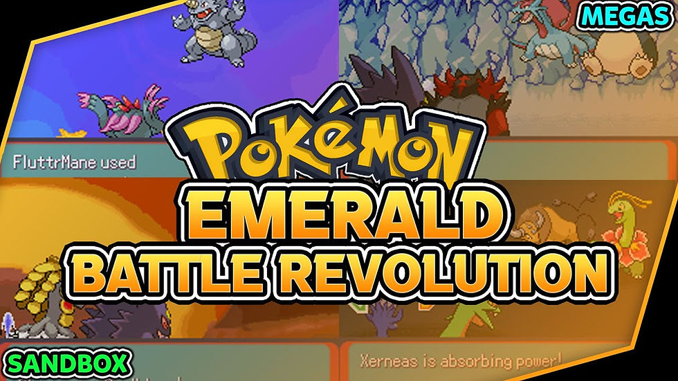 Pokémon Emerald Battle Revolution gameplay featuring various Pokémon