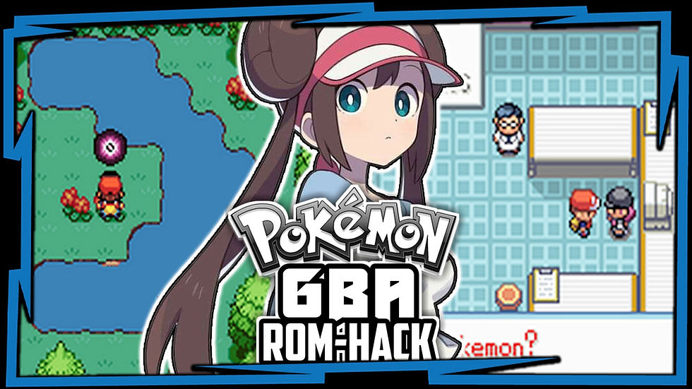 Pokémon fan game: anime-style character, pixelated battle