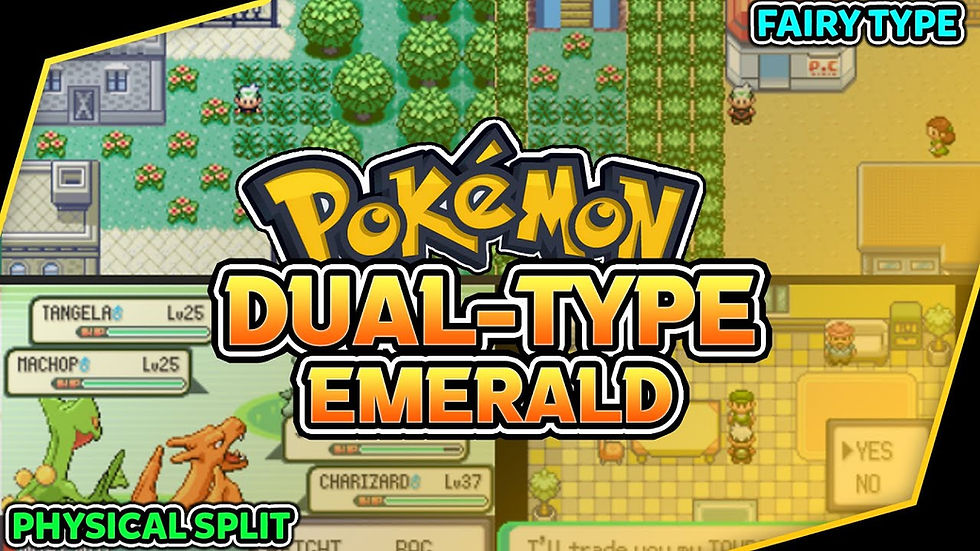 Pokémon fan game: anime-style character, pixelated battle