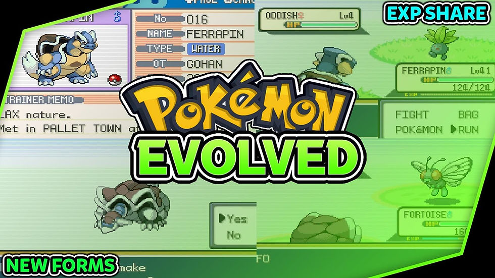 Pokémon fan game: anime-style character, pixelated battle