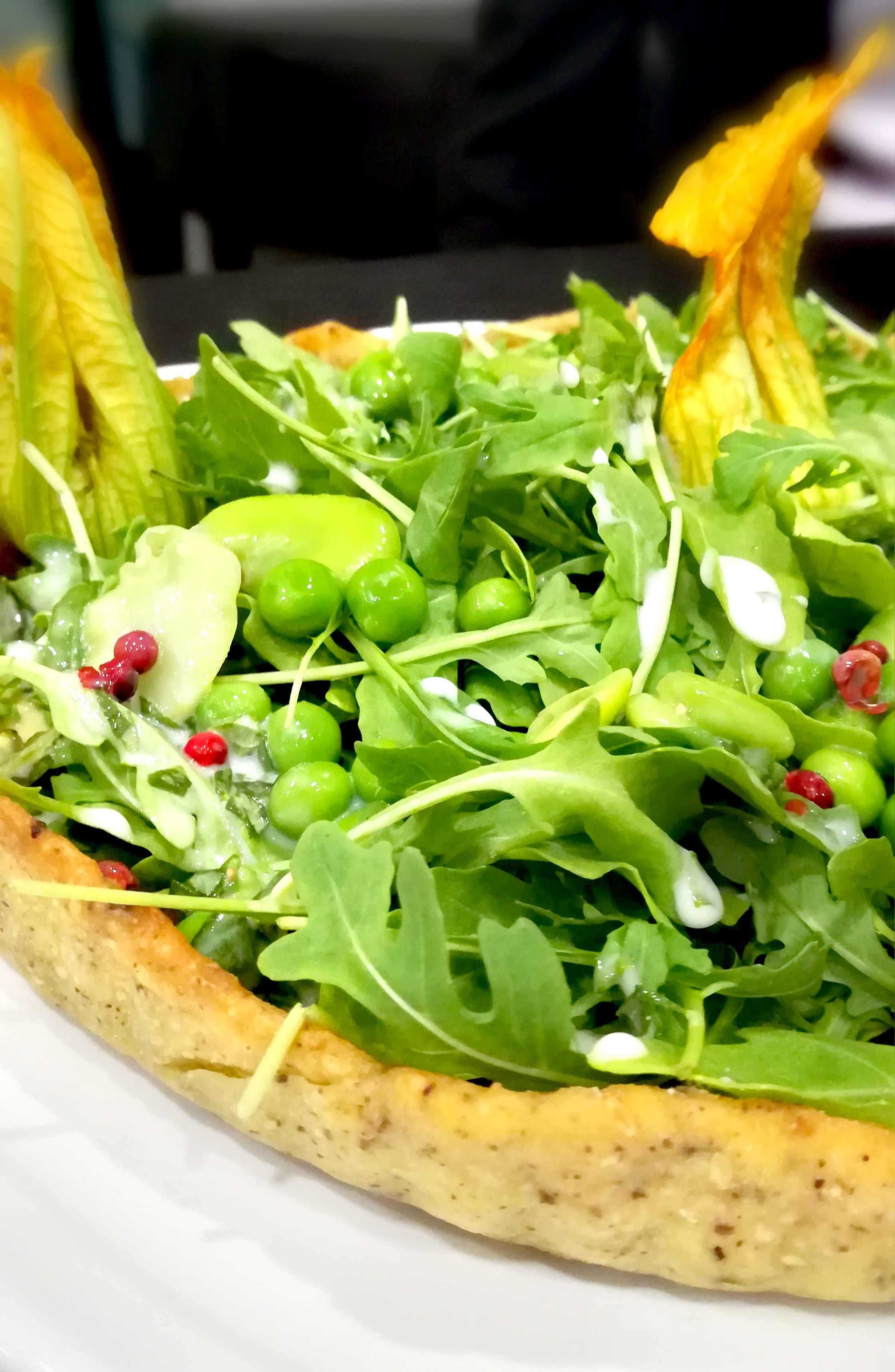 Tarte toute crue aux légumes frais