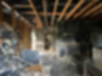 Fire damage before restoration by 1st Call Construction