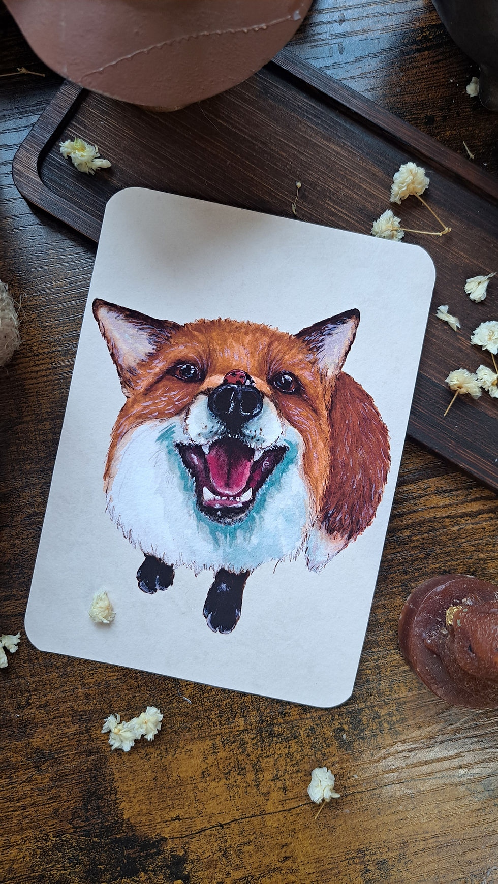 Miniature : Carte: illustration renard 