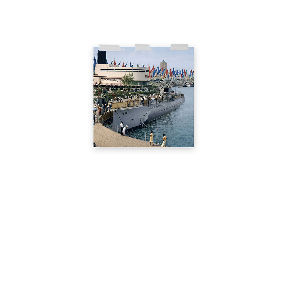 Thumbnail: Chicago 1933 Submarine Poster Print | Colorized World’s Fair