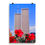 Thumbnail: World Trade Center Poster, Twin Towers over Flowers, photo from BCPix.com