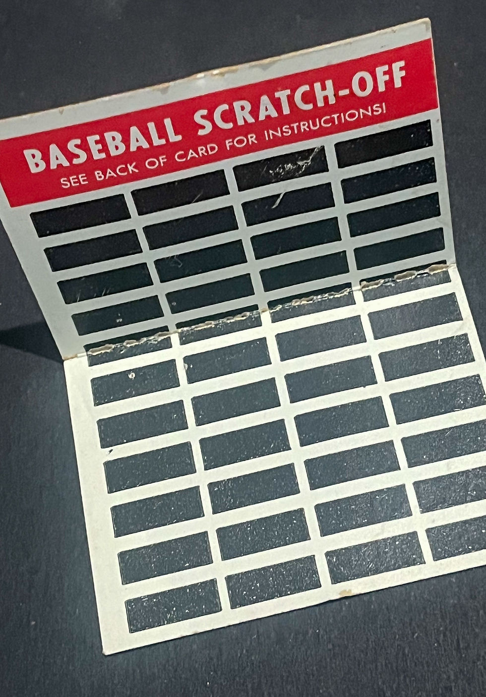 A scratch-off baseball game card from the 1970 Topps collection in my personal c ollection at BCPIXvault.com
