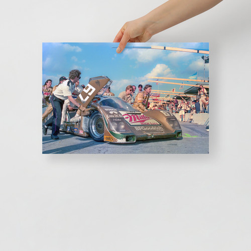 Porsche 962 #67 Victory Lane 1989 Daytona 35mm Film Photo