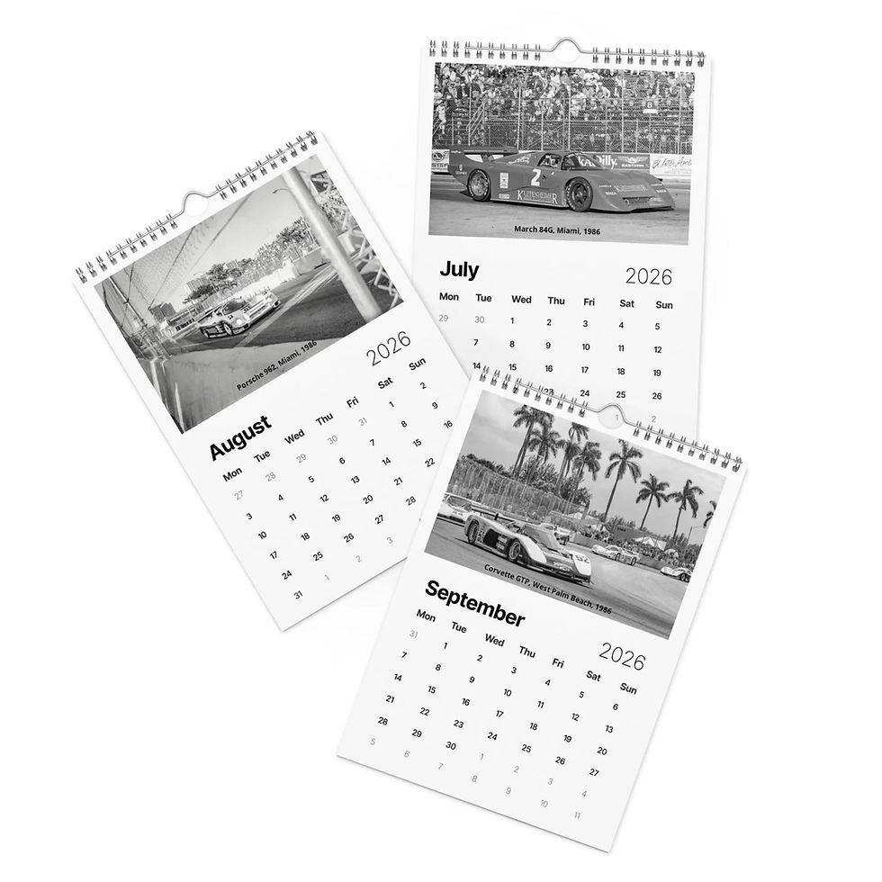 Thumbnail: 2026 Retro GTP Racing Calendar, 1986 prototypes in action from bcpix.com
