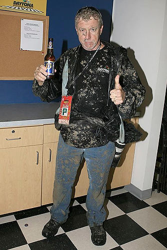 After a rainy, muddy supercross race at Daytona in 2008
