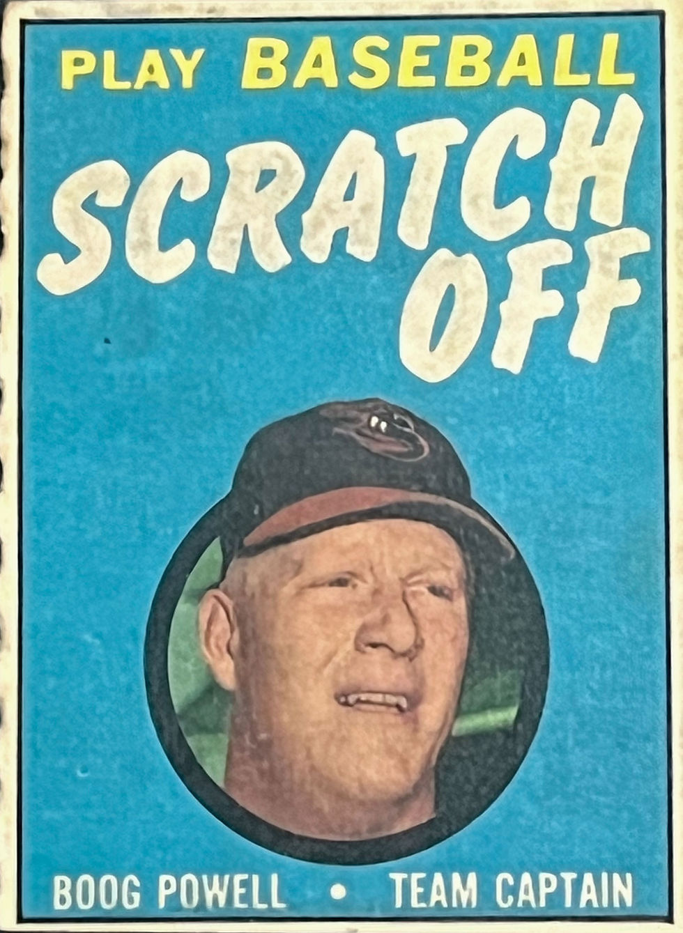 A scratch-off baseball game card from the 1970 Topps collection in my personal c ollection at BCPIXvault.com