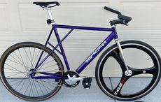 fixed gear frame fixed gear frameset track frame track frameset pursuit frame track forks bike parts aluminum track frame custom track frames custom steel and aluminum track frames made in USA powder coating evansville welding single speed tracklocross triple triangle fixed gear parts