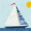 Thumbnail: Set of 4 Faux Fabric 'Whimsical Sailboats' Placemats