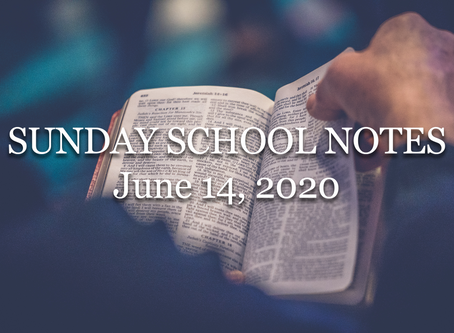 Sunday School: Life in the Spirit, Part 2 (Romans 8:5-11) - 6/14/20