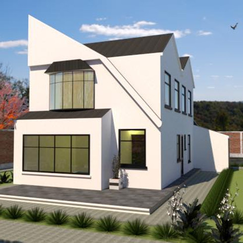 3D render of white house 