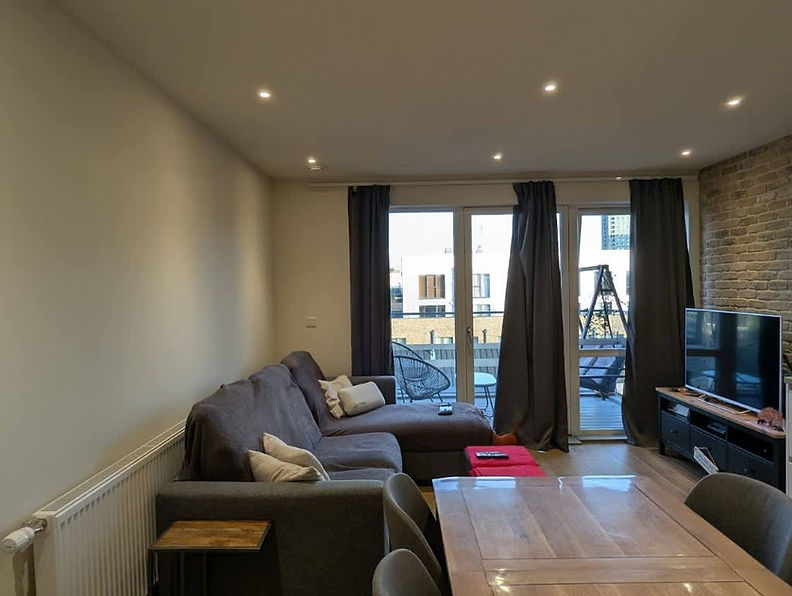 Newly painted living room