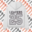 White hoodie with "LEAVERS 25" printed in bold black letters
