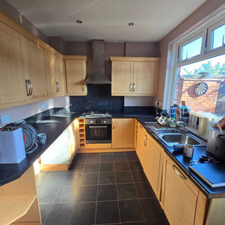 Dated wooden kitchen