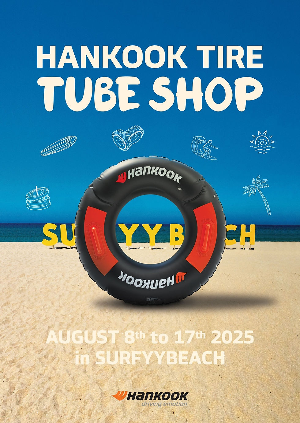 Hankooktire Tube Shop in Yang Yang Surfyy Beach