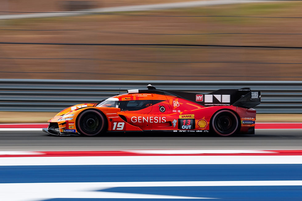 An opportunity to see the actual Genesis Magma Sports GMR-001 (car number 19).