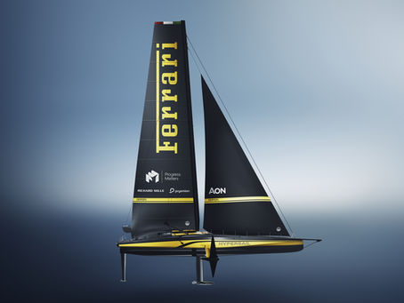 Ferrai reveals new rivery of Ferrai's Hypersail at 2026 Milano Design Week