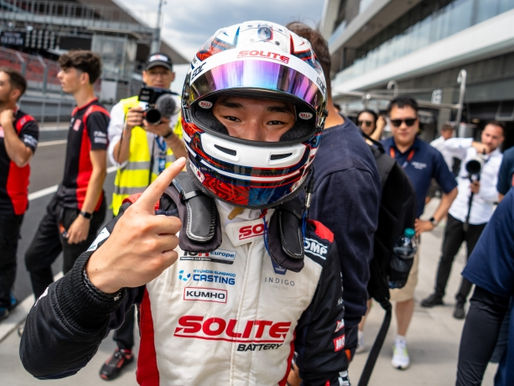 Junui Park of Solite Indigo Racing has claimed victory at the TCR Europe Series Hungaroring event on July 5th. (©️TCR Europe Series)