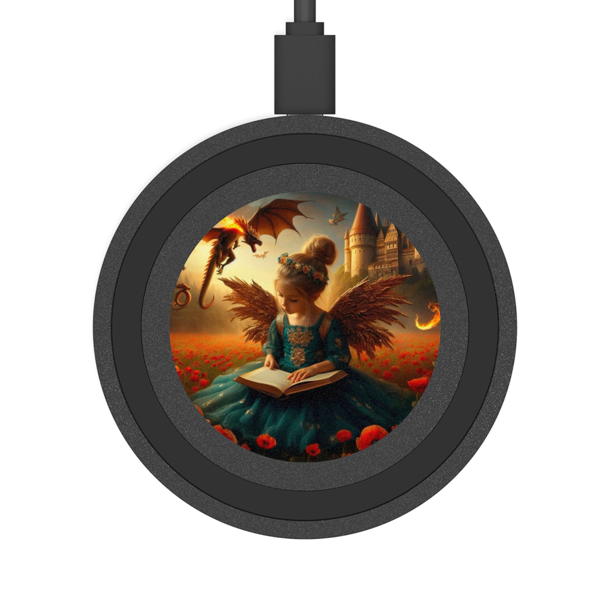Fantasy Fairy Wireless Charging Pad - Magical Design for Home & Office