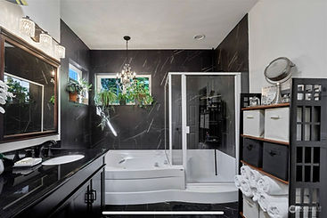 completed bathroom remodel