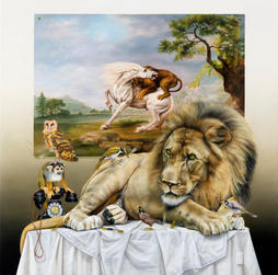 Kate Bergin art lion old master art history realism