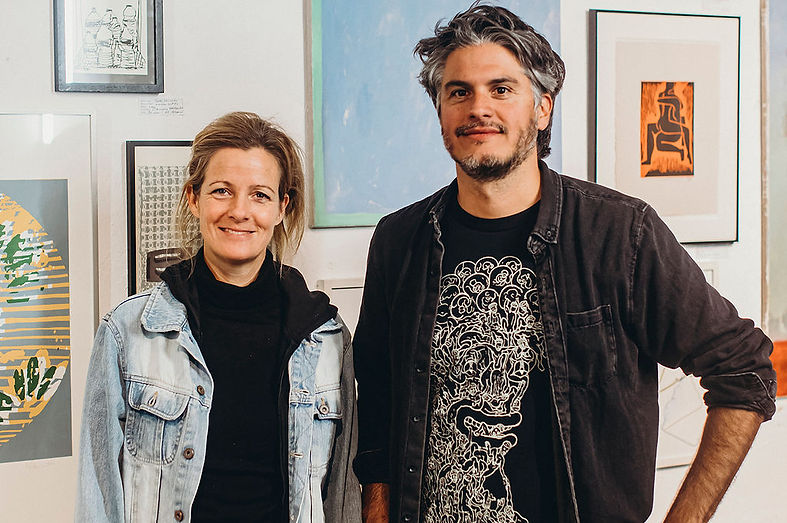 Sofia Nordmann and José Contreras Aguad, founders of Berlin Artists Art Market (BAAM)