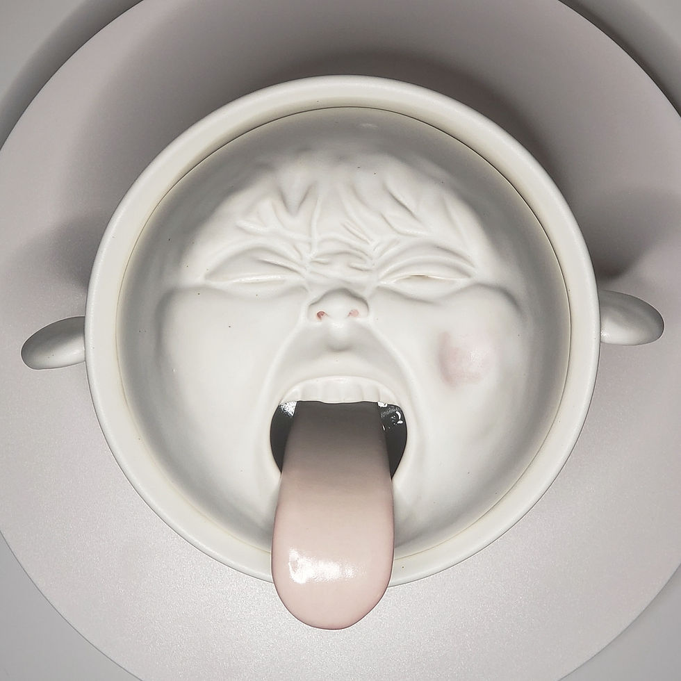 Thumbnail: A tureen set- Light blue (a tureen with a saucer, a ladle, two bowls)