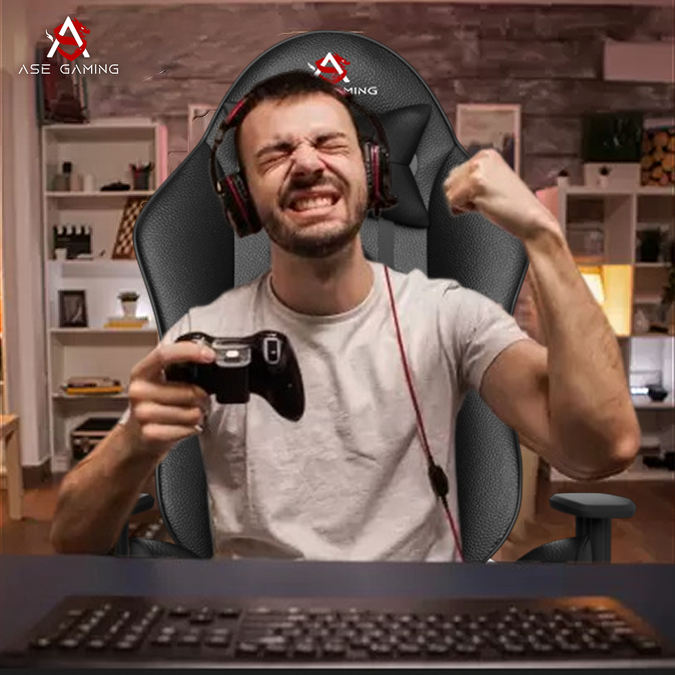 Thumbnail: ASE GAMING Gold Series Ergonomic Gaming Chair Black