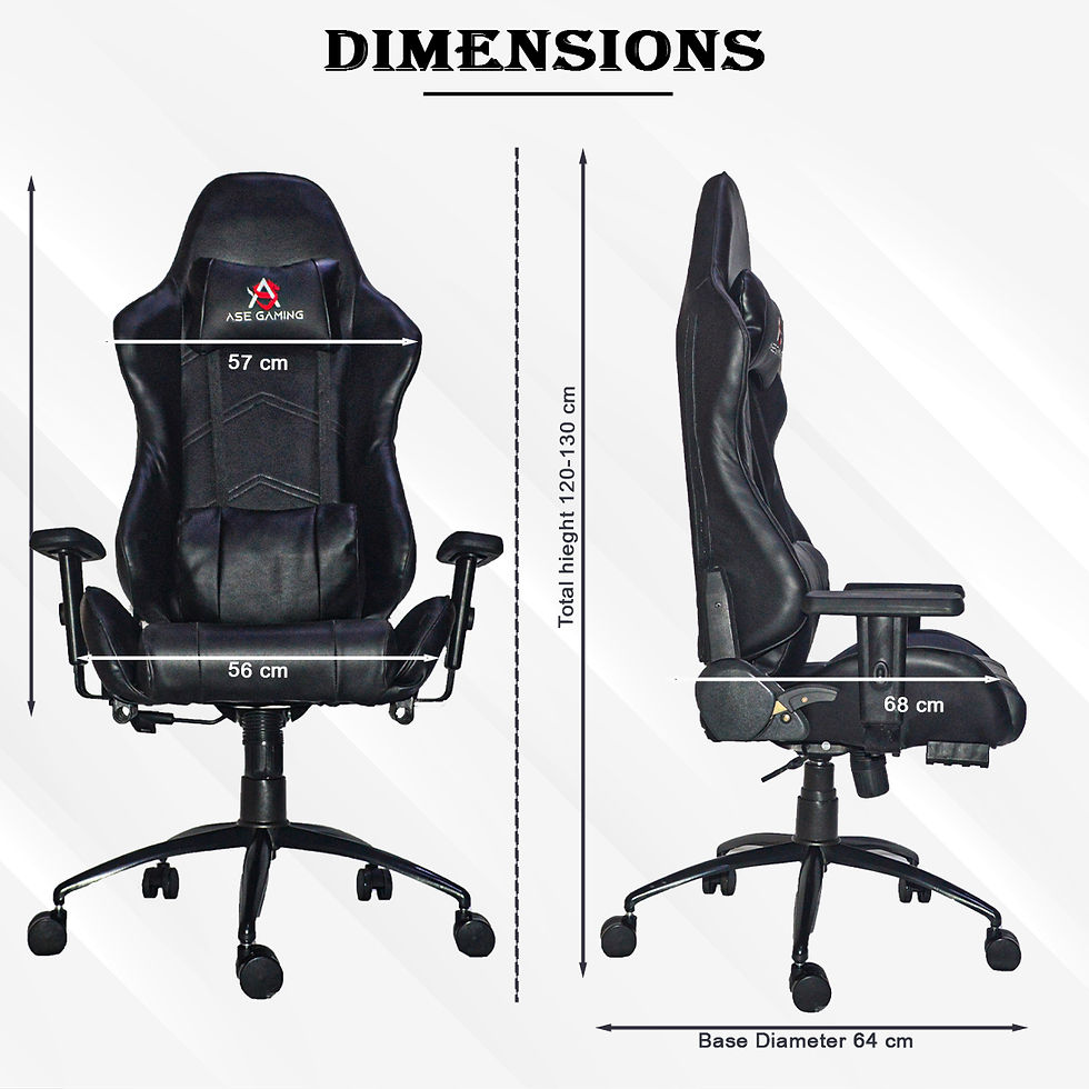Thumbnail: ASE GAMING Conqueror Series Ergonomic Gaming Chair Black