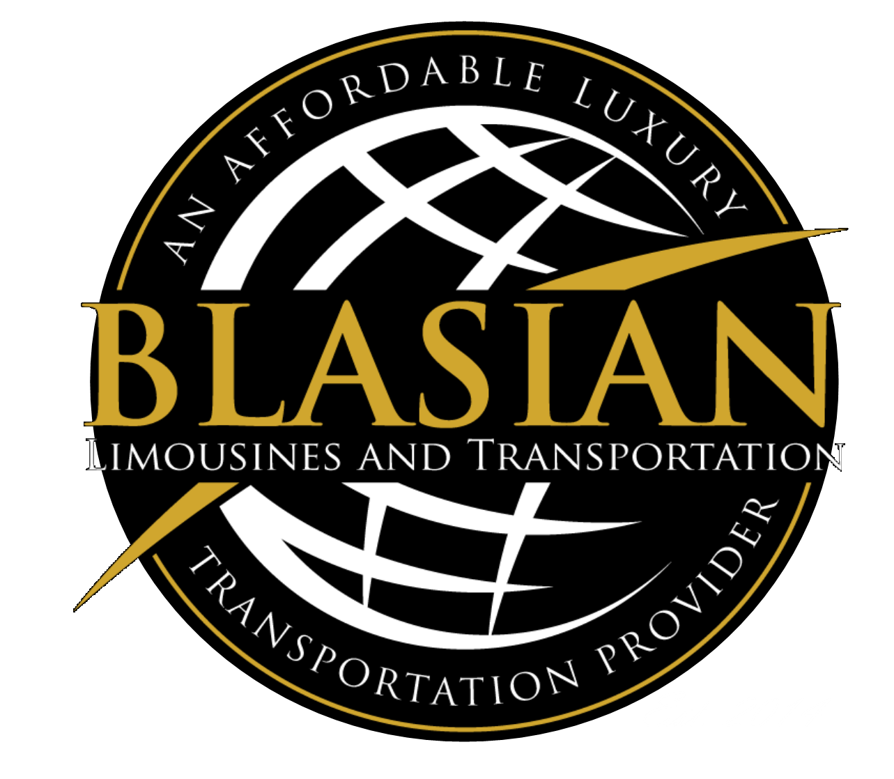 Blasian limousine and Transportation logo