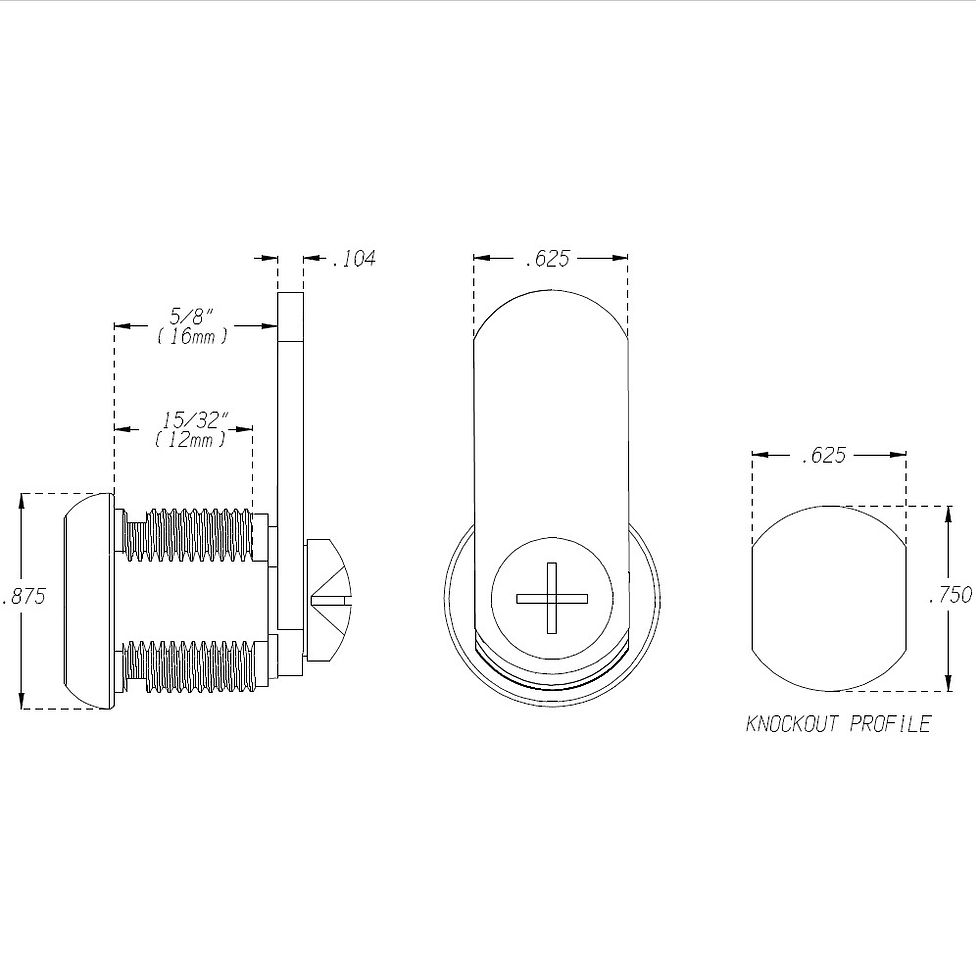 Thumbnail: 5/8" Cam Lock Kit