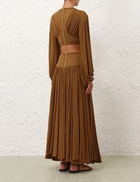 Thumbnail: Illuminate Batwing Bodice & Gathered Maxi Skirt Set