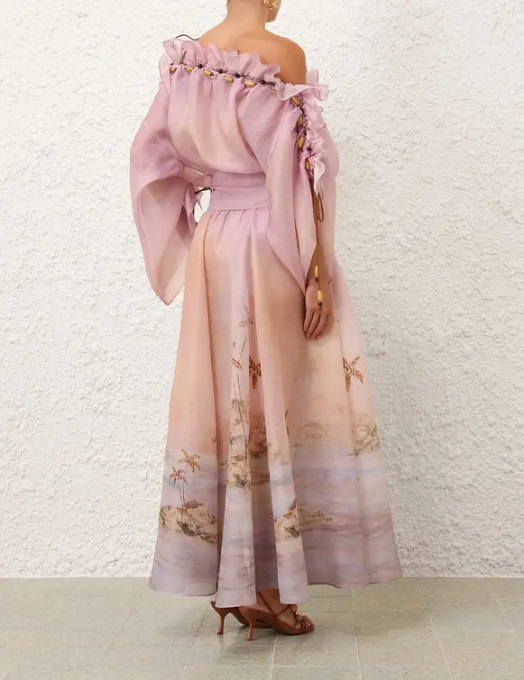 Thumbnail: Dawning Ruffle Maxi Dress