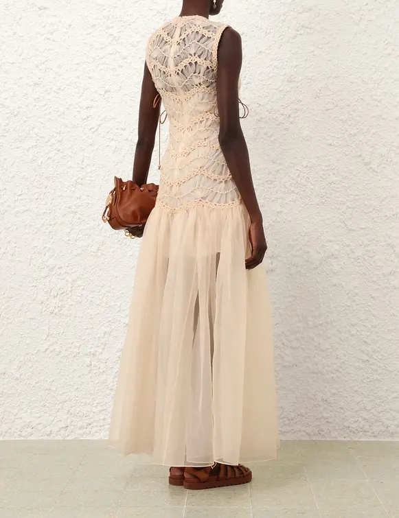 Thumbnail: Illuminate Macrame Maxi Dress