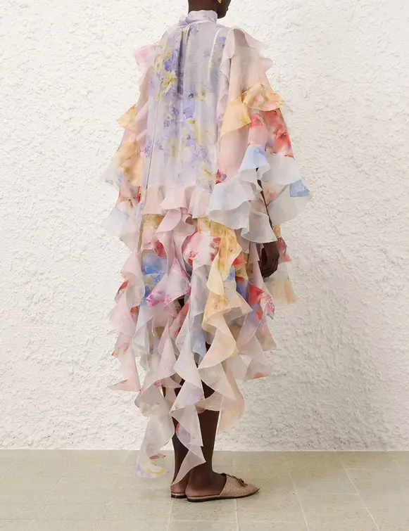 Thumbnail: Crush Spliced Ruffle Dress