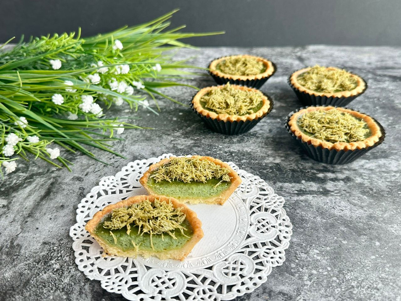 开心果蛋挞 Pistachio Egg Tart