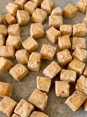 Gebakken tahoe uit de oven 