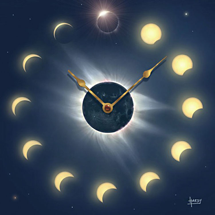 Solar Eclipse Clock
