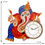 Thumbnail: CIRCADIAN Big Ganesh ji Wooden Hand Painted Designer Wall Clock for Home