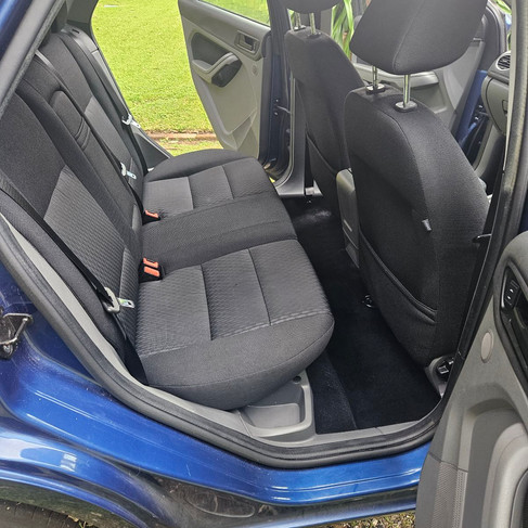 interior back seat filled with mould expert removal after photo