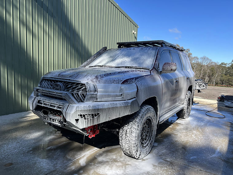 toyota prado getting detailed in seaford SA