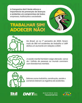 Segurança no trabalho é tema de ações no mês de abril 
