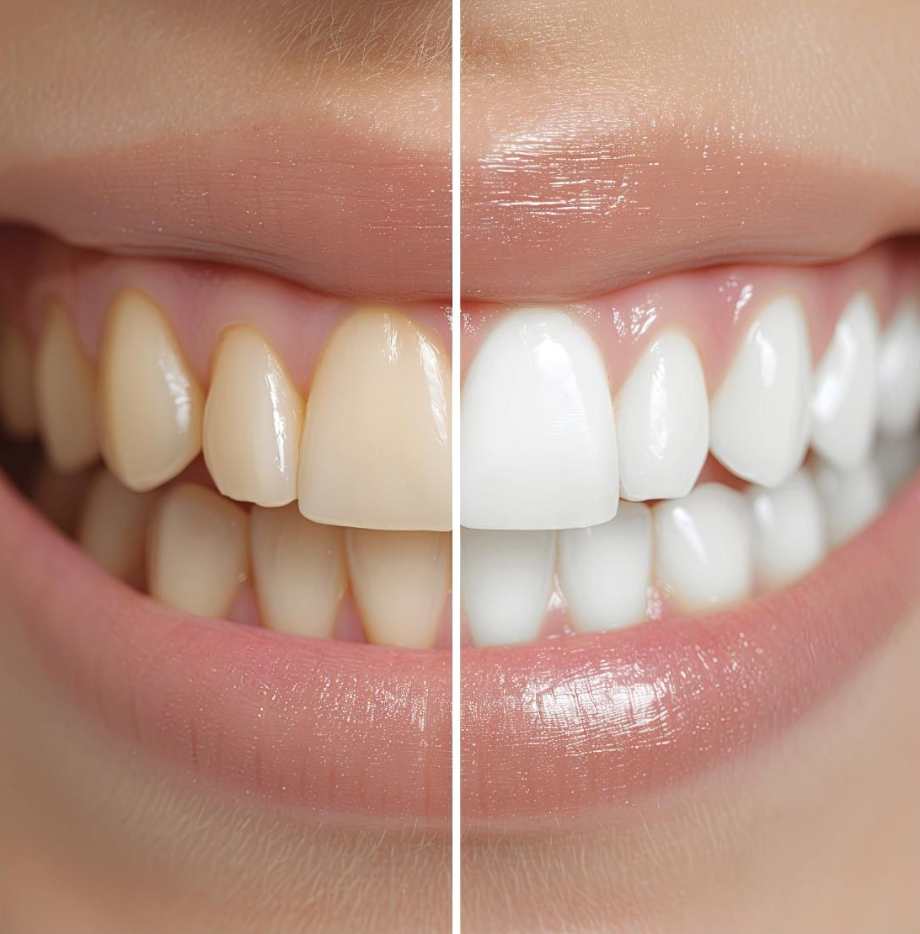 Before and after teeth
