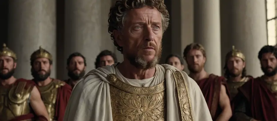 Marcus Aurelius earns respect through silent strength and inner clarity.